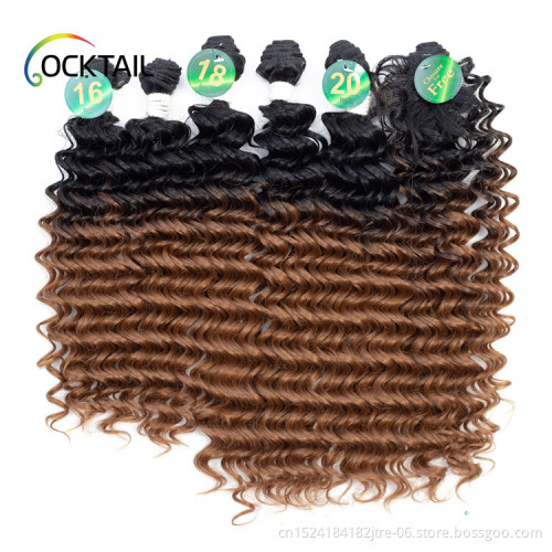 cheap synthetic fiber hair weft extension different types of synthetic hair weaving